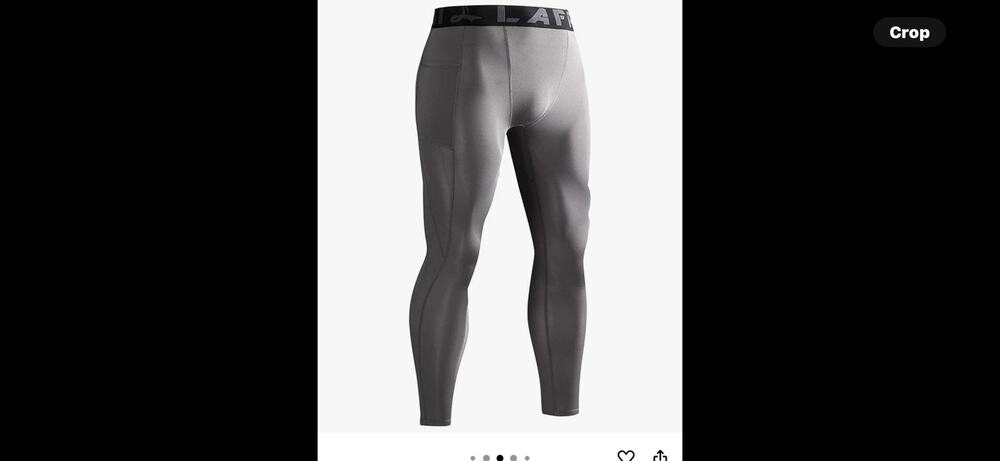 LAFROI Men's Quick Dry Cool Compression Fit Tight Medium, Pocket Black.Sz L